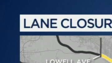 Cortes previstos a lo largo de la Autopista 210.