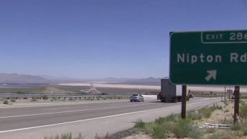 Cartel de Nipton en la carretera hacia Las Vegas.