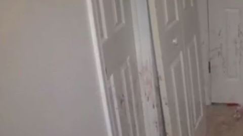 Sangre misteriosa en una casa