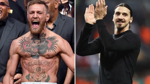 Zlatan Ibrahimovic apoya a Conor McGregor en su combate contra Floyd Mayweather