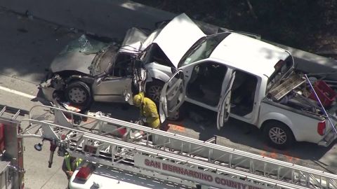 Accidente de coche en Fontana.