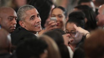 El expresidente Obama durante un evento en Chicago.
