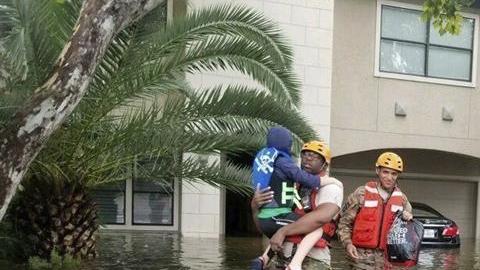 Severas inundaciones por Harvey