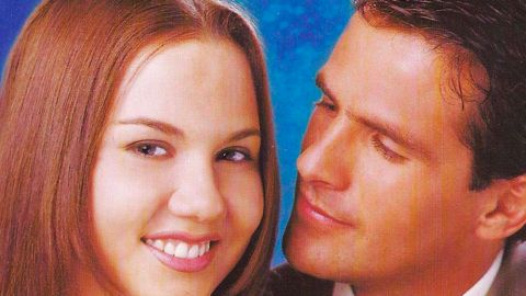 Michelle Vieth y Hector Soberón en la telenovela "Mi pequeña traviesa"