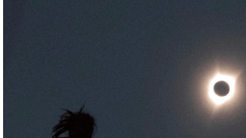 Imagen del eclipse solar.