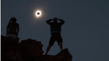Imagen del eclipse solar.