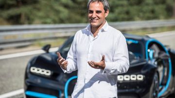 Juan Pablo Montoya y el Bugatti Chiron