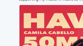 La cantante reiteró el éxito de su sencillo Havana.