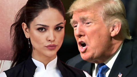 Eiza Gonzalez y Donald Trump