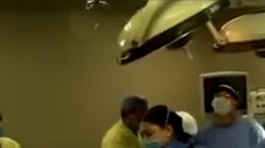 Imágenes del quirófano durante el temblor / Foto Especial