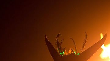 La quema de la réplica de un hombre le da el título al festival Burning Man.