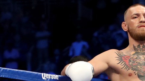 Imagen de archivo de Conor McGregor, durante su pelea con Floyd Mayweather