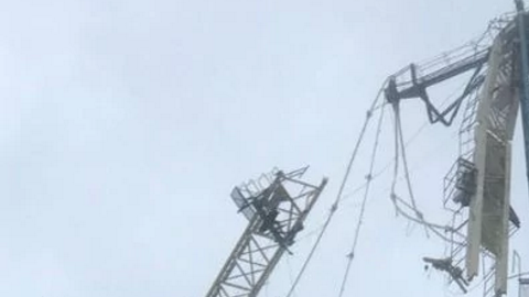 Las grúas habían sido ya un motivo de preocupación en los días previos al huracán