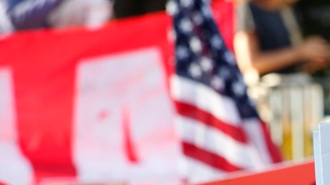 Manifestación a favor de DACA en la Placita Olvera, en Los Ángeles.