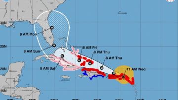 La ruta de Irma en el Caribe