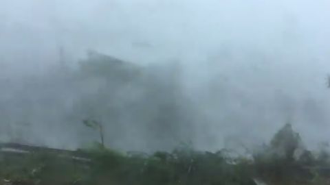 Impactante llegada de Irma