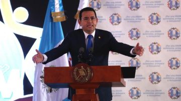 Jimmy Morales, presidente de Guatemala