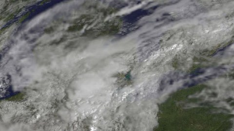 El huracán José en la costa este de EEUU el 19 de septiembre a las 10 am EDT.