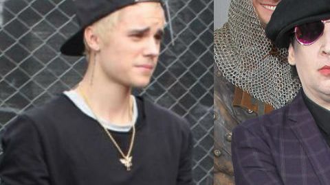 Justin Bieber y Marilyn Manson.