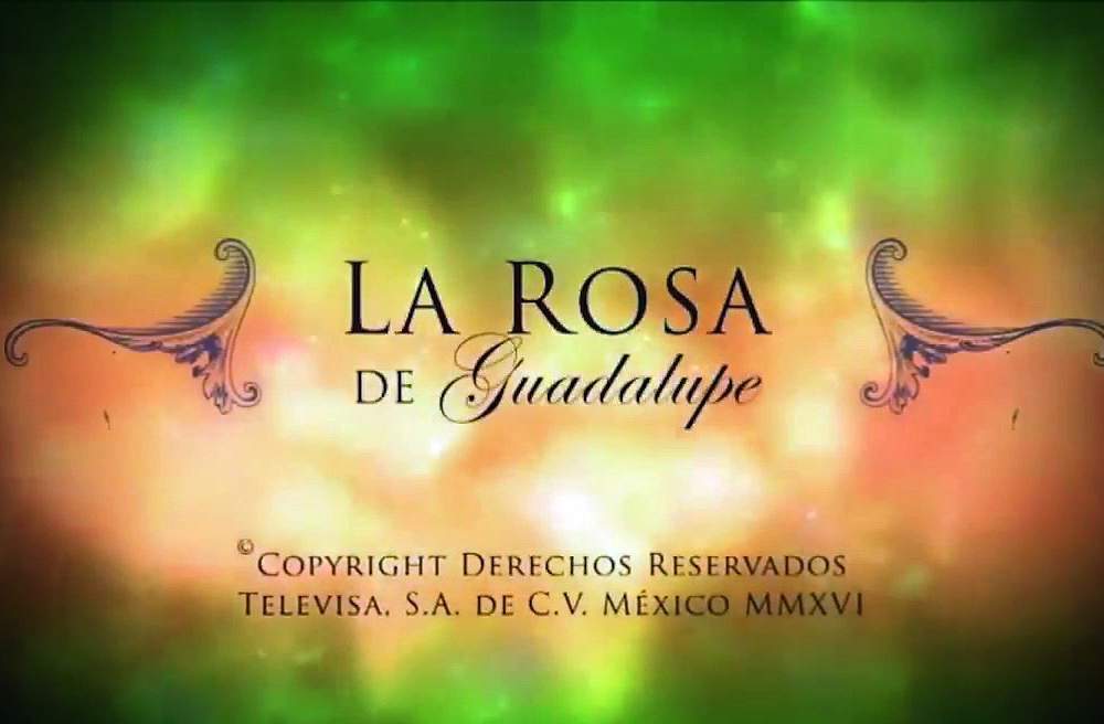 Captura del programa "La rosa de Guadalupe"