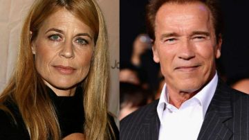 Linda Hamilton y Arnold Schwarzenegger