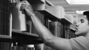 Barack Obama durante su tiempo en Occidental College.