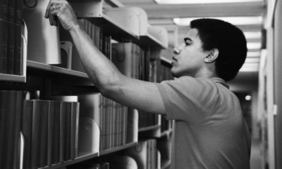 Barack Obama durante su tiempo en Occidental College.