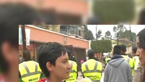 El menor logra salvarse en derrumbe /Foto Especial