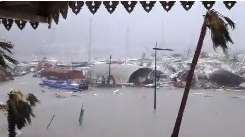 Impacto de Irma en isla San Martín