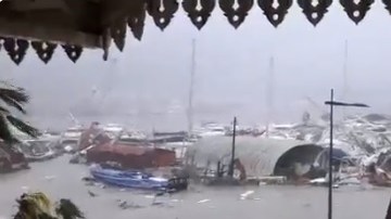 Impacto de Irma en isla San Martín