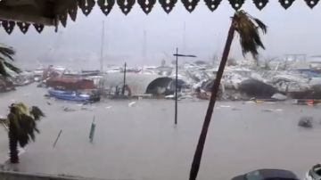 Impacto de Irma en isla San Martín