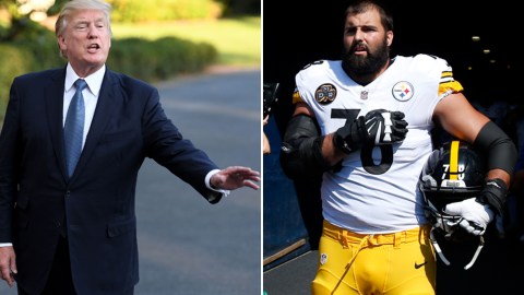 Alejandro Villanueva, de Steelers, es de los deportistas que apoyan a Donald Trump