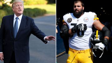 Alejandro Villanueva, de Steelers, es de los deportistas que apoyan a Donald Trump