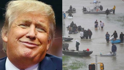 Trump dijo que donaría un millón de dólares para víctimas de Harvey