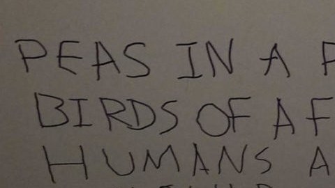 Esta frase (aquí censurada) fue encontrada en el baño de uno de los edificios del campus