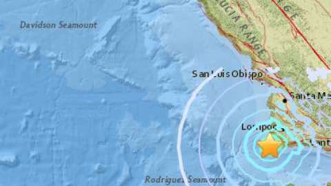 Un terremoto de 4.3 grados sacude la costa de Lompoc, condado de Santa Bárbara