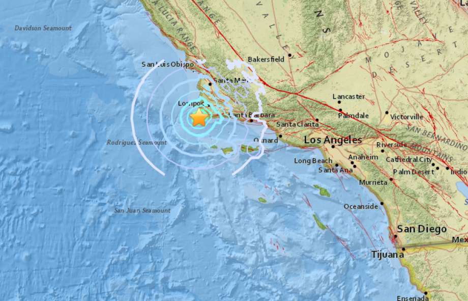 Un terremoto de 4.3 grados sacude la costa de Lompoc, condado de Santa Bárbara