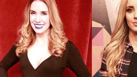 Andrea Escalona y Shanik Aspe.