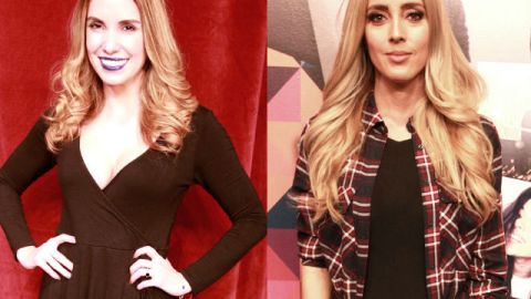 Andrea Escalona y Shanik Aspe.