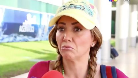 A la presentadora, Andrea Legarreta, no le agradó una pregunta de la reportera