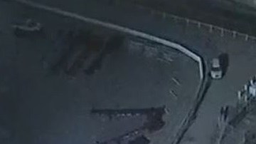 Imagen del descarrilamiento del tren.