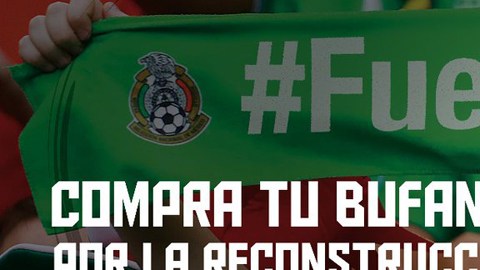 La selección mexicana pondrá a la venta una bufanda con la leyenda #FuerzaMéxico