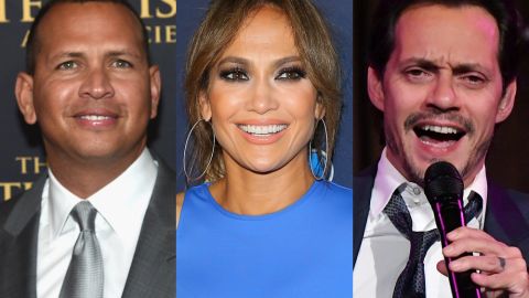 Jennifer Lopez, Alex Rodriguez y Marc Anthony