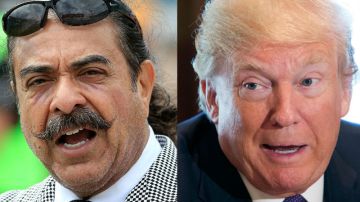 Shad Khan y Donald Trump. Getty Images.