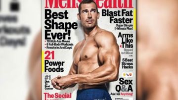 Michael Dubree portada de la revista Men's Health, tras su recuperacón de las drogas.
