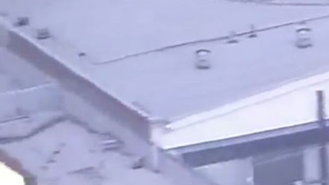 El conductor se subió a las banquetas para evadir a la policía.