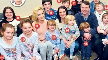 La familia más grande de Inglaterra espera a su hijo número 17.