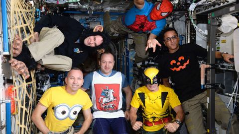 Nadie quiso disfrazarse de astronauta en la Estación Interespacial este 31 de octubre de 2017. (ESA/NASA).