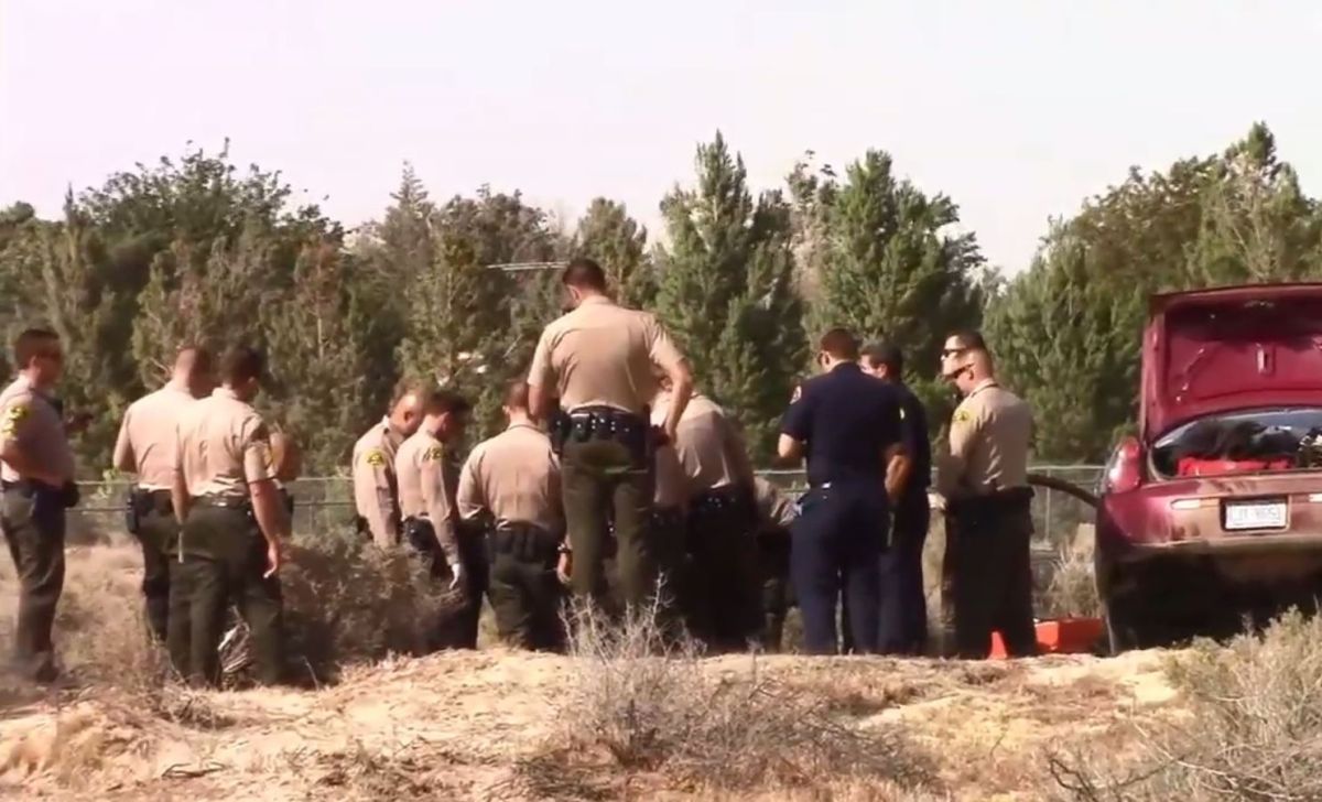 Los agentes del Departamento del Sheriff de Los Ángeles batallaron para capturar al agresor. 