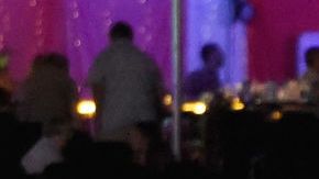 Personas tratan de salvarse durante el tiroteo en Las Vegas.